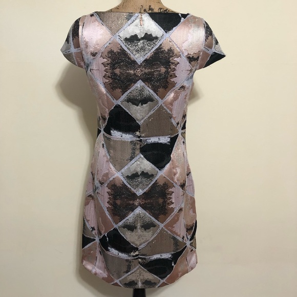 EUC! Vince Camuto Multi-Color Dress Size 8 - Picture 4 of 11